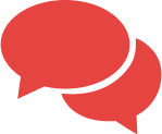 Two speech bubbles